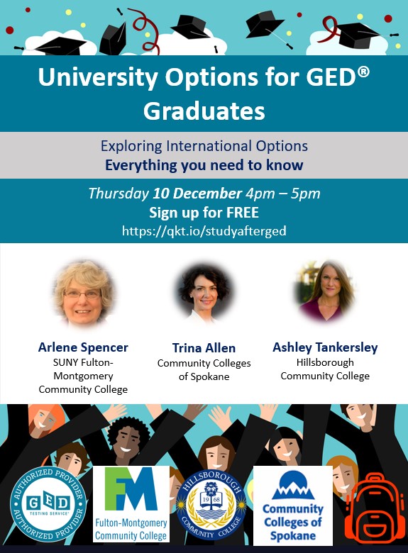 Webinar University Options for GED Graduates
